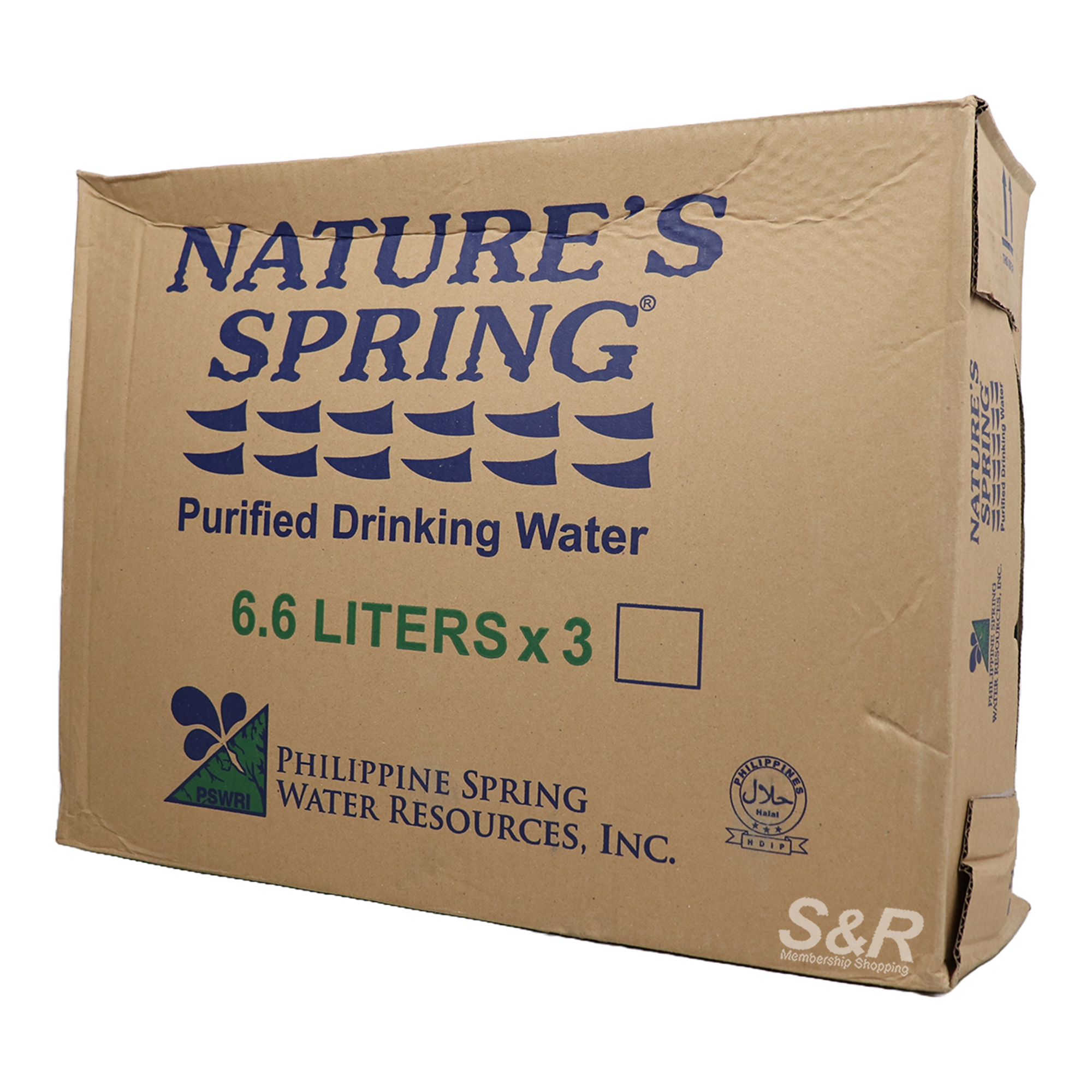 Nature's Spring Purified Drinking Water 3pcs x 6.6L